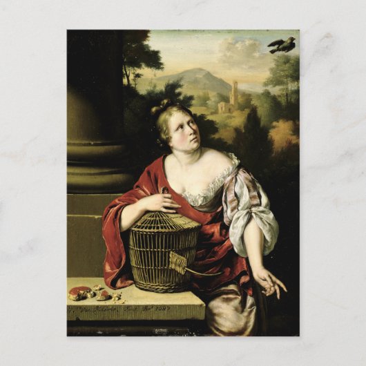 Carte Postale Portrait d'une femme, 1687 (Devant)