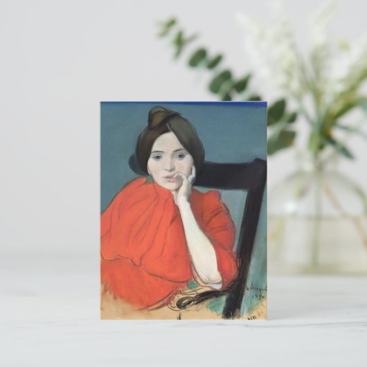 Carte Postale Portrait d'une femme, 1890 (Debout devant)