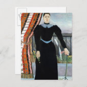 Carte Postale Portrait d'une femme, 1895 (Devant / Derrière)