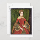 Carte Postale Portrait d'une femme, aged 16, previously (Devant / Derrière)