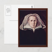 Carte Postale Portrait D'Une Femme Âgée Par Reni Guido (Devant / Derrière)