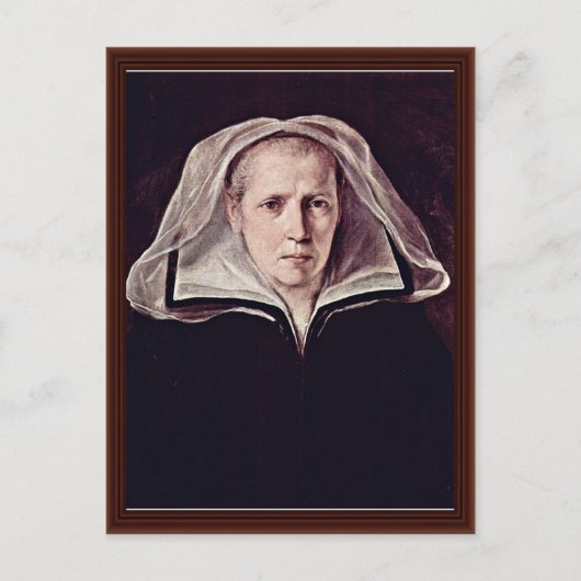Carte Postale Portrait D'Une Femme Âgée Par Reni Guido (Devant)