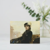 Carte Postale Portrait d'une femme inconnue, 1883 (Debout devant)