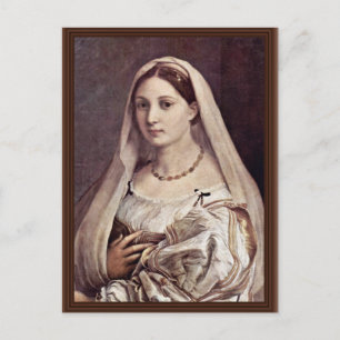 Carte Postale Portrait D'Une Femme (La Velata) Par Raffael