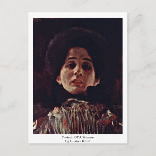 Carte Postale Portrait D'Une Femme Par Gustav Klimt
