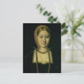 Carte Postale Portrait d'une femme, possiblement Catherine d'Ara (Debout devant)