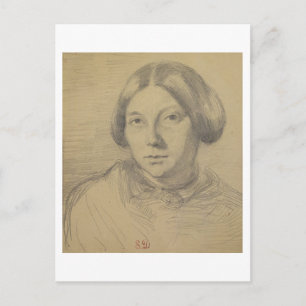 Carte Postale Portrait d'une femme, possiblement George Sand (18