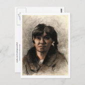 Carte Postale Portrait d'une femme, Van Gogh (Devant / Derrière)