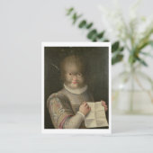 Carte Postale Portrait d'une fille couverte de cheveux (Debout devant)