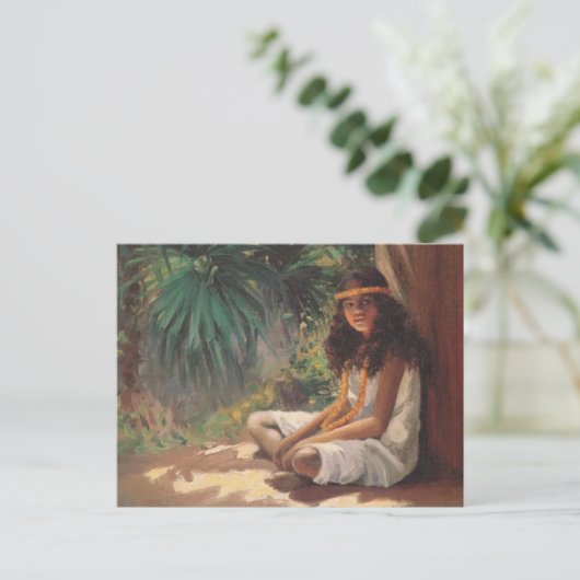 Carte Postale Portrait d'une fille polynésienne - Helen T. Drang (Debout devant)