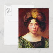 Carte Postale Portrait d'une jeune écossaise (Devant / Derrière)