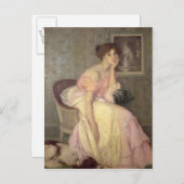 Carte Postale Portrait d'une jeune femme (Devant / Derrière)