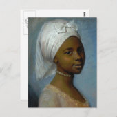 Carte Postale Portrait d'une jeune femme (Devant / Derrière)