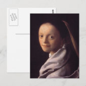 Carte Postale Portrait d'une jeune femme (Devant / Derrière)