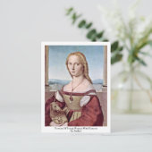 Carte Postale Portrait D'Une Jeune Femme Avec Unicorne Par Raffa (Debout devant)