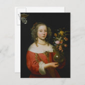 Carte Postale Portrait d'une jeune fille (Devant / Derrière)