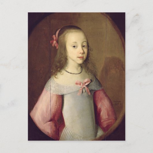 Carte Postale Portrait d'une jeune fille, 1651 (Devant)