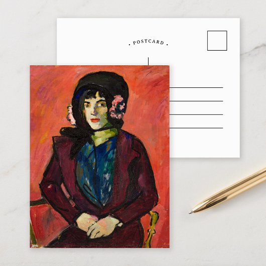 Carte Postale Portrait d'une jeune fille | Henry Lyman Saÿen