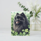 Carte Postale Portrait en Jour de la Saint Patrick de Poméranie (Debout devant)