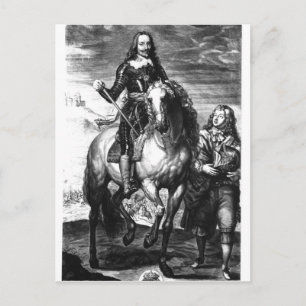 Carte Postale Portrait équestre de Charles Ier