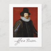 Carte Postale Portrait et signature de Francis Bacon (Devant)