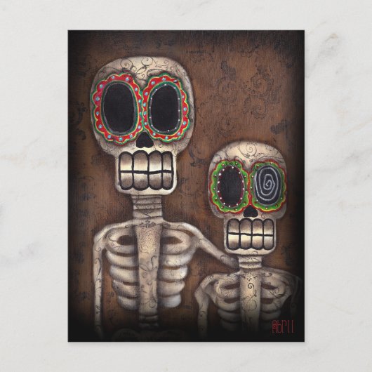 Carte postale Portrait famille (Devant)