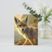 Carte Postale Portrait faunique Coyote Pup (Debout devant)