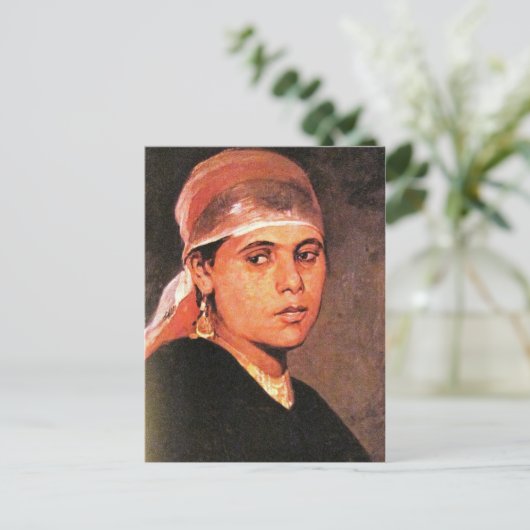 Carte Postale Portrait femme (Debout devant)