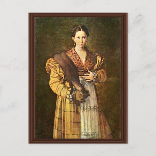 Carte Postale Portrait Femme Appelé "Lâ € ™ Antea" " Par Parmig (Devant)