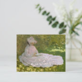 Carte Postale Portrait impressionniste de printemps, Claude Mone (Debout devant)
