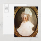 Carte Postale Portrait inachevé de Marie-Antoinette (Devant / Derrière)