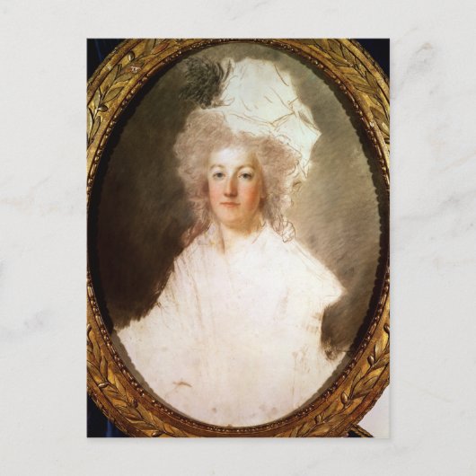 Carte Postale Portrait inachevé de Marie-Antoinette (Devant)