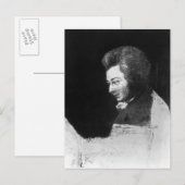 Carte Postale Portrait inachevé de Wolfgang Amadeus Mozart (Devant / Derrière)