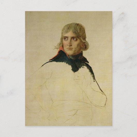 Carte Postale Portrait inachevé du général Bonaparte (Devant)