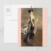 Carte Postale Portrait Lady - Boldini (Devant / Derrière)