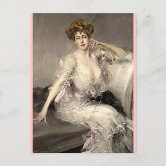 Carte Postale Portrait Lady - Boldini (Devant)