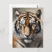 Carte Postale Portrait majestueux de Tiger (Devant / Derrière)