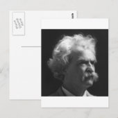 Carte Postale Portrait Mark Twain (Devant / Derrière)