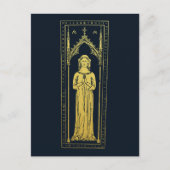 Carte Postale Portrait médiéval anglais 1300 Lady Joan Cobham (Devant)