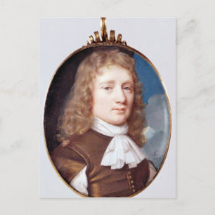 Carte Postale Portrait miniature d'un homme inconnu, 1659