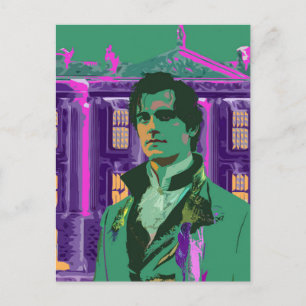 Carte Postale Portrait néon Cyberpunk de M. Darcy