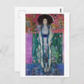 Carte Postale Portrait of Adele Bloch Bauer, Gustav Klimt (Devant / Derrière)