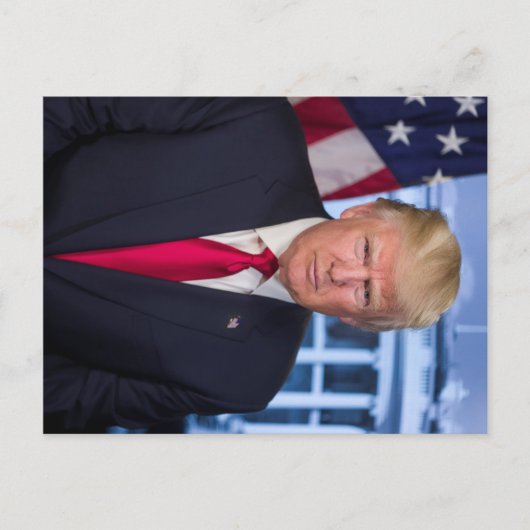 Carte Postale Portrait officiel de Donald Trump (Devant)