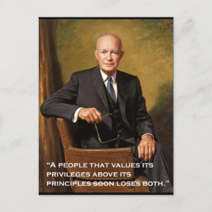 Carte Postale Portrait officiel de Dwight_D._Eisenhower