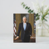 Carte Postale Portrait officiel de la présidence Bill Clinton (Debout devant)