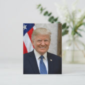Carte Postale Portrait officiel du président Donald Trump 2017 (Debout devant)