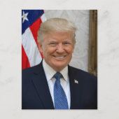 Carte Postale Portrait officiel du président Donald Trump 2017 (Devant)