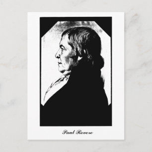 Carte Postale Portrait Paul Revere tour 1800