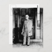 Carte Postale Portrait permanent du général Robert E. Lee (Devant / Derrière)