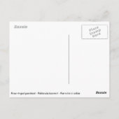 Carte Postale Portrait Perruche à anneau Rose (Dos)